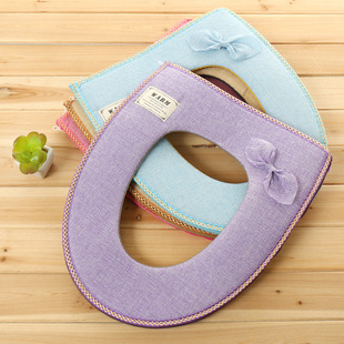 马桶垫保暖加厚 拉链式两件套马桶套 防水套装坐便套批发4530