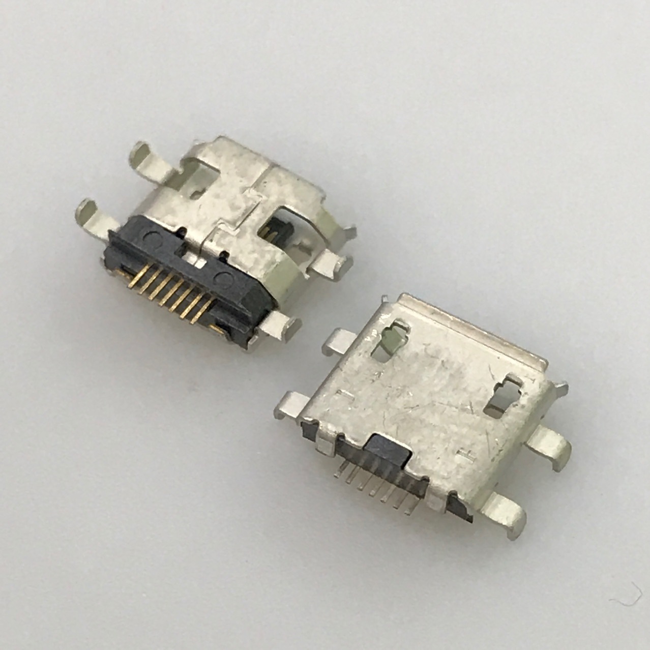 手机尾插v8807p沉板卷边母座用于黑莓opp07针usb连接器