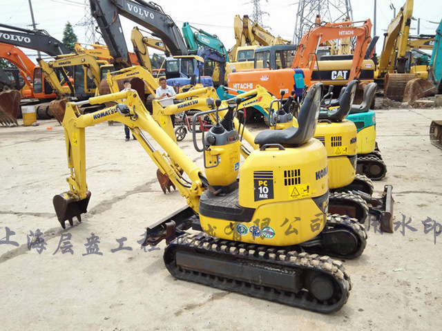 迷你小型挖掘机 2手小松pc10挖机mini微型底盘可伸缩大棚地下室