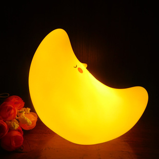 深圳厂家儿童发光玩具 创意礼品led小夜灯 搪胶芒果桌面台灯批发