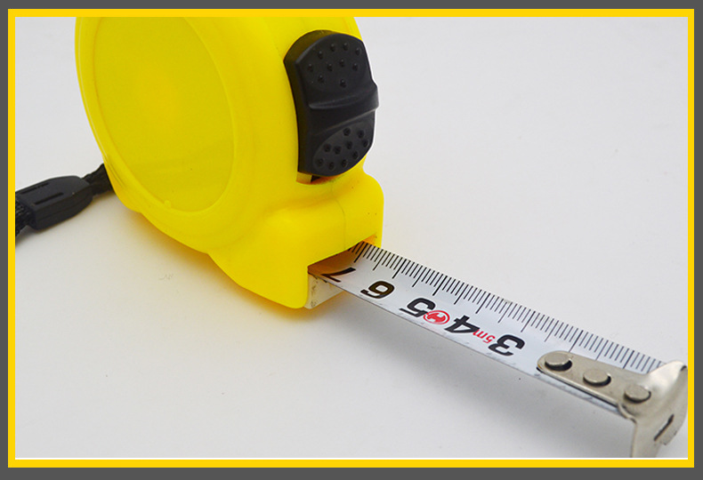 5米abs塑料单制动虞城钢卷尺 卷尺 定做logo