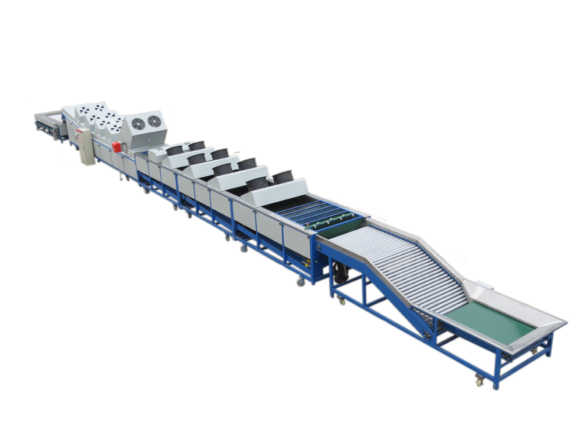水果保鲜打蜡机果蔬喷蜡烘干分选设备柑桔水果分级机厂家直销