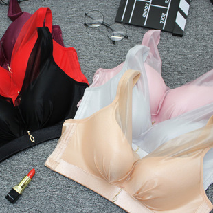 无痕内衣女聚拢性感无钢圈文胸小胸一片式胸罩厚薄调整型