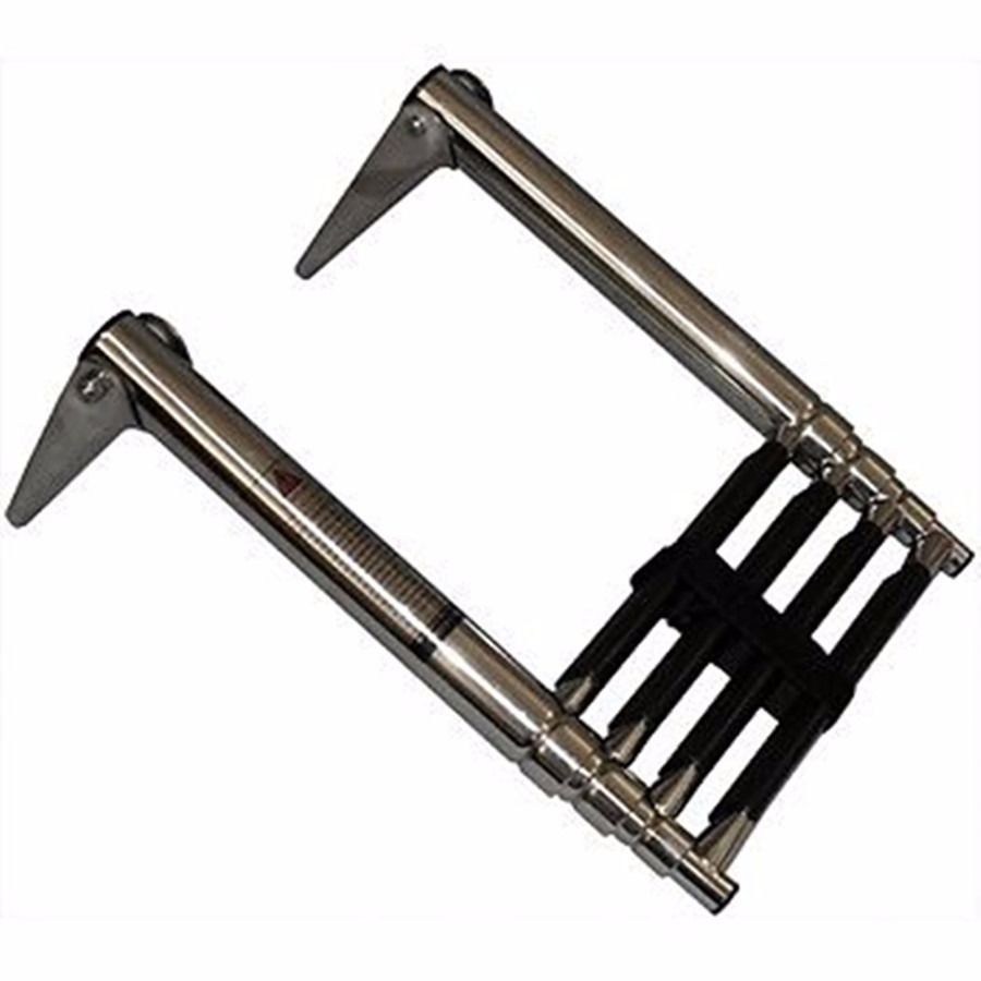 游艇配件不锈钢伸缩梯四节梯