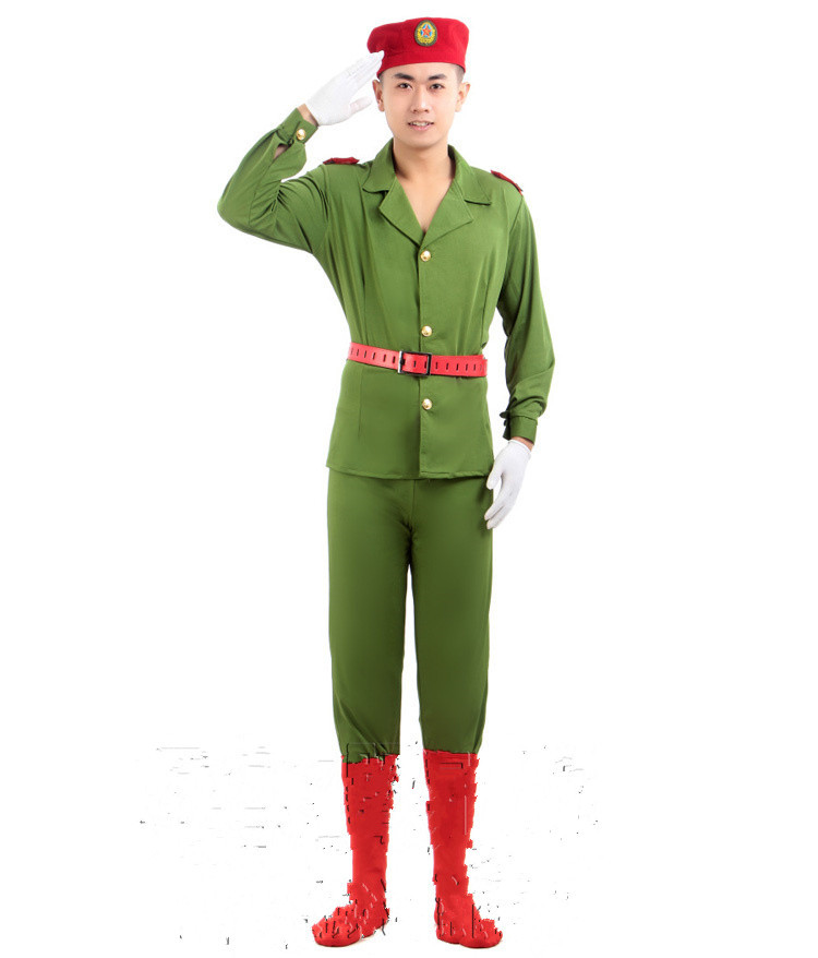 军装演出服制服 男 迷彩演出服成人舞蹈 军鼓服装乐队表演服套装