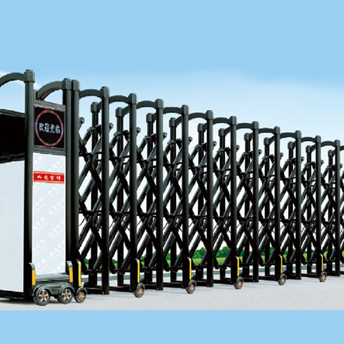 铝合金伸缩门复古别墅小区庭院电动大门遥控自动折叠门