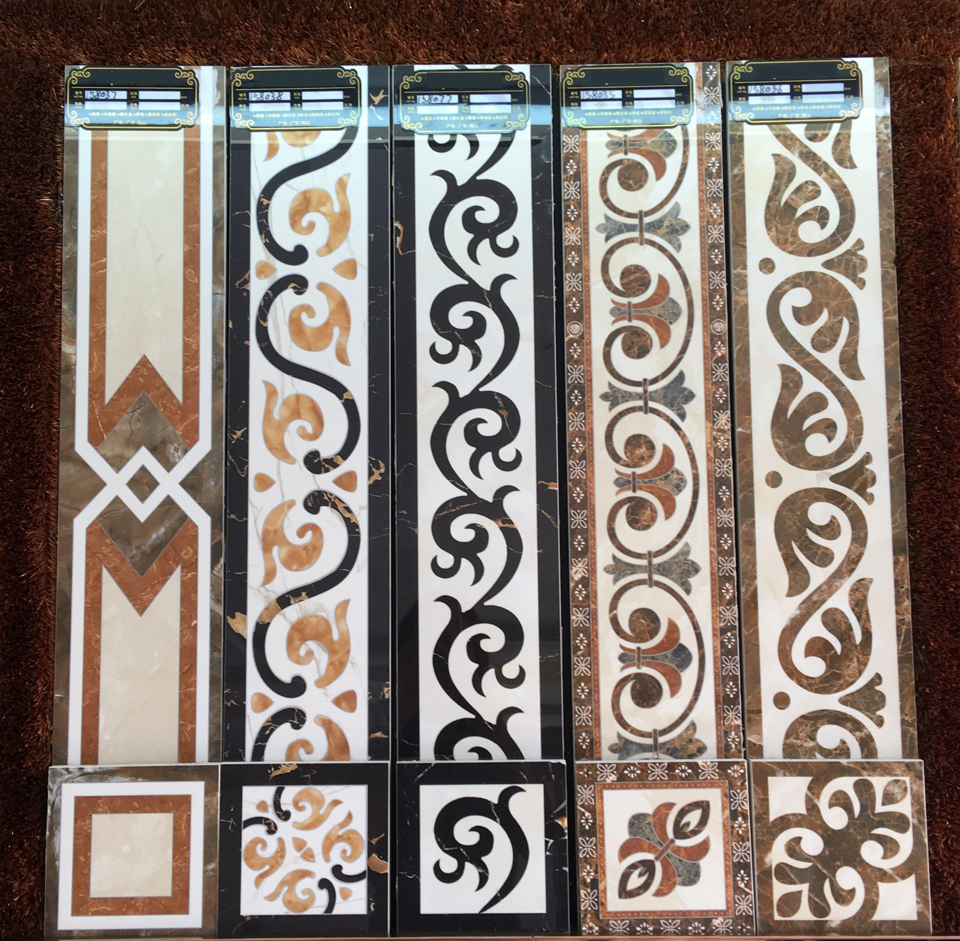 微晶石波导线瓷砖波打线大理石地脚线800150地砖瓷砖边线条踢脚线