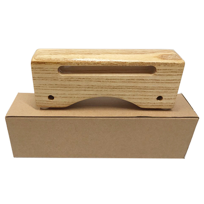 精品奥尔夫打击乐器双木枕早教儿童音乐教具小号木梆子大号木梆子