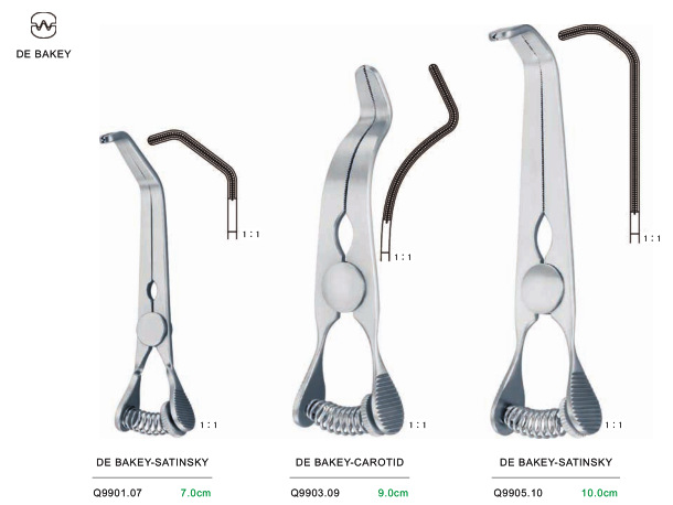显微止血夹 医用不锈钢哈巴狗 弹簧柄血管阻断器 雷奥巴赫豹牌