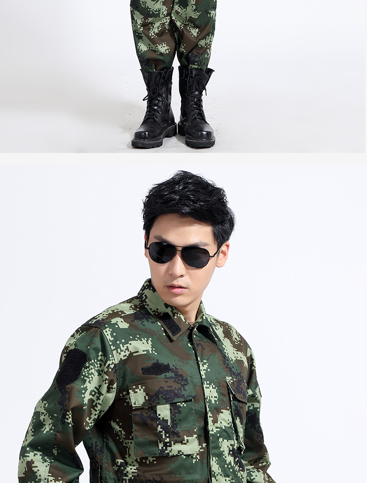 厂家批发16新款武夏迷彩服套装军迷消防林地春秋训练服迷彩作训服