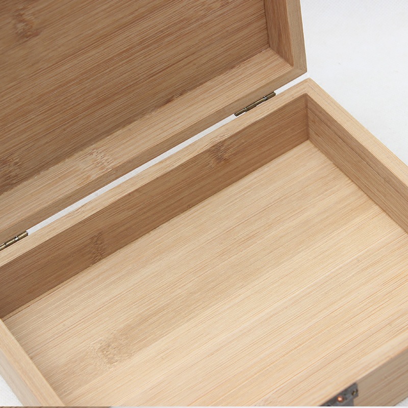 创意桌面收纳书盒证件文件储物盒书盒子收纳盒a4纸整理盒竹盒