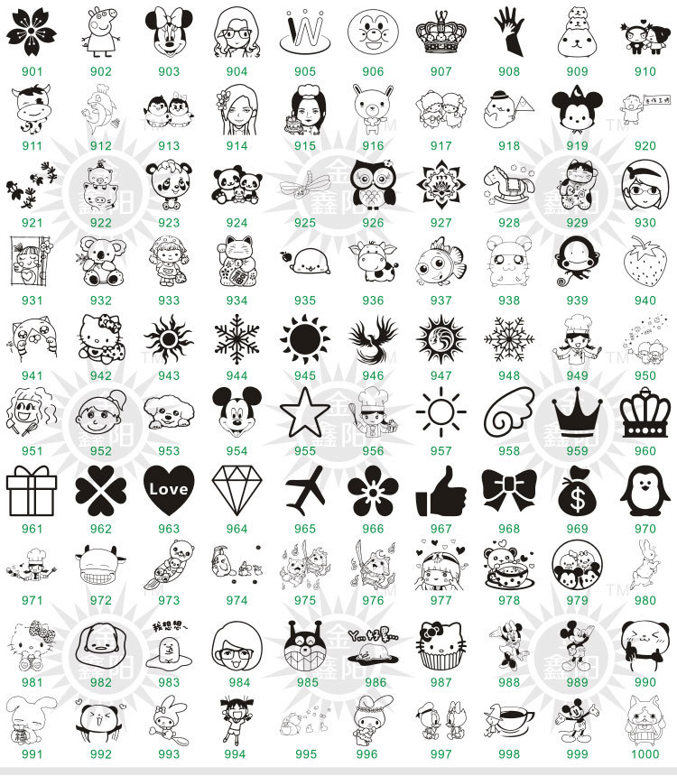 已售96862件 火烧式蛋糕皮革烙印模 已售88296件 提供1300个图案