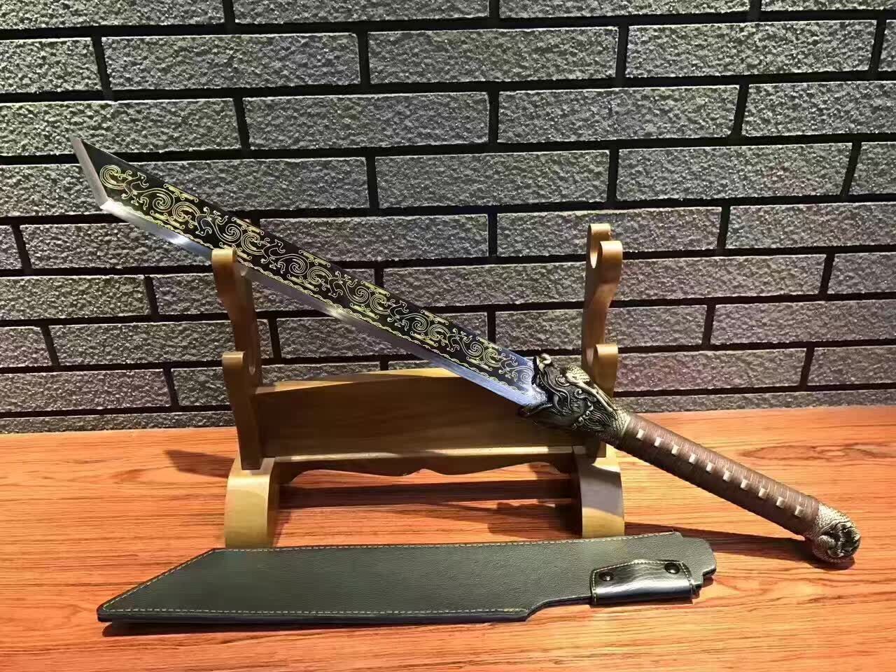 新款龙泉宝剑高锰钢背齿虎头刀宝刀锦衣卫收藏武术刀剑未开刃