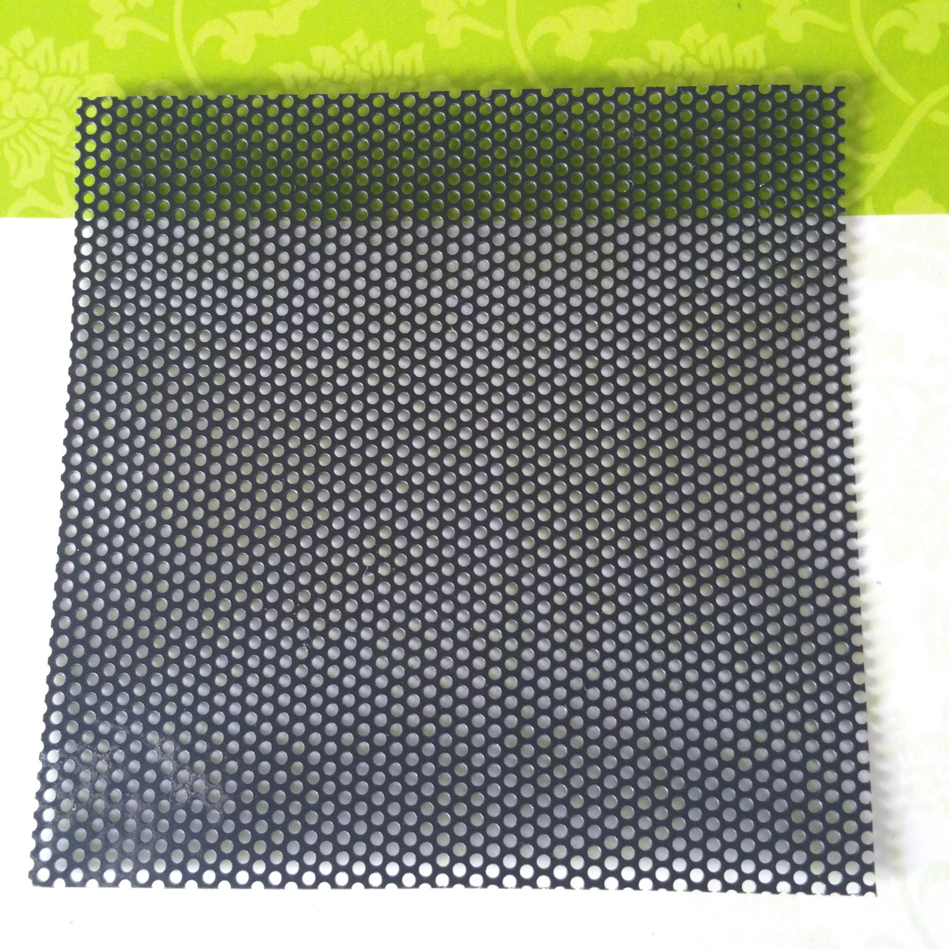 黑色pvc防尘过滤网花盆隔土防漏土网 孔径1.0 65*65mm*0.45t