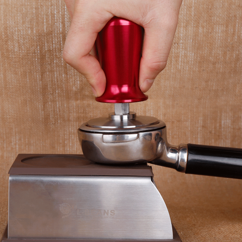 l-beans不锈钢定力压粉器咖啡机填压器实心压粉锤 58mm可拆