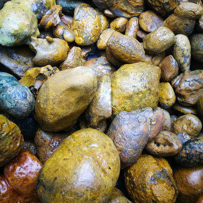 *奇石蒙天珠九眼石页岩原石鱼缸花盆造景石