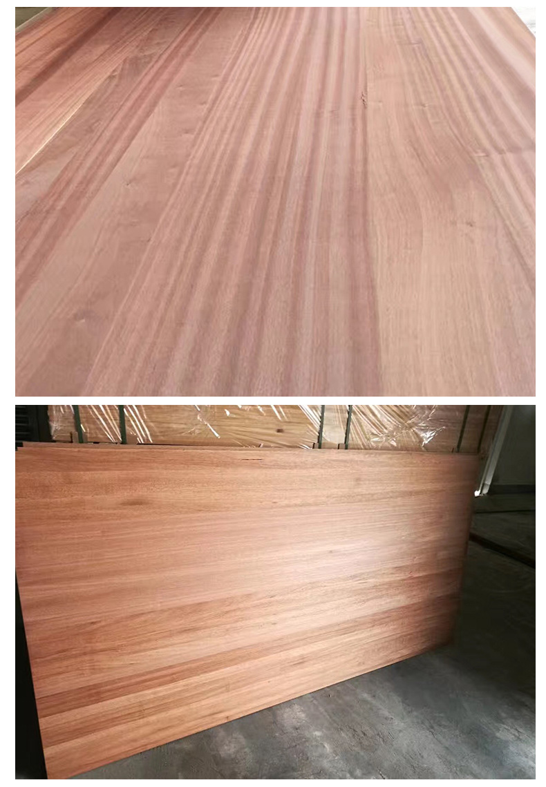 厂家直供批发12mm沙比利直拼板木材橱柜卫浴柜全屋定制环保实木板