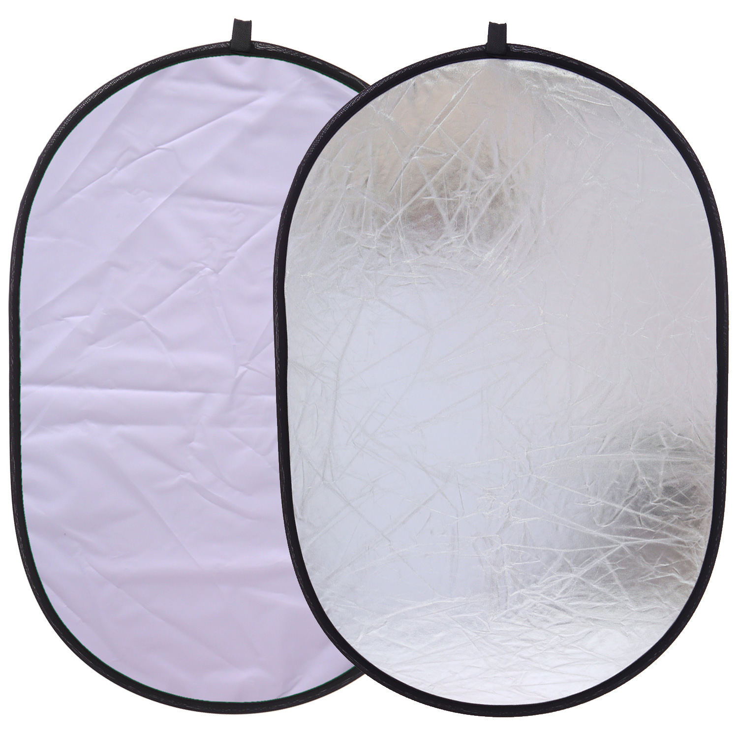 厂家直销 90*120cm 银白二合一反光板摄影板 不掉粉 可折叠