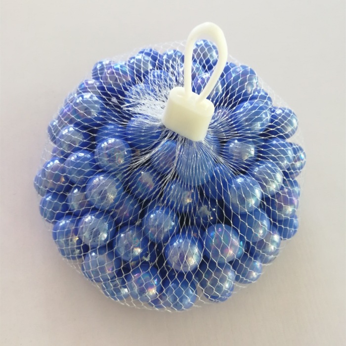 蓝瓷球 16mm和25mm 奶油球 游戏装饰弹珠