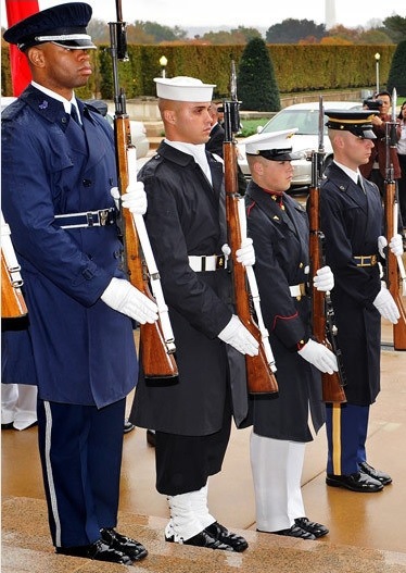 美军仪仗队风衣外套