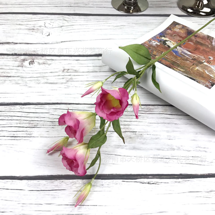 桔梗花 仿真花假花 家居饰品室内装饰 婚庆摄影 出口