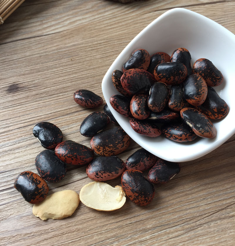 一件代发 豆类批发 牛眼豆补肾豆500g 五谷杂粮东北农家花黑芸豆