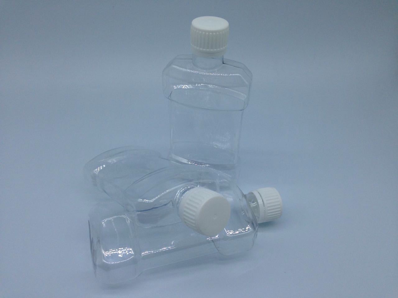 厂家直销新型漱口水瓶 250ml扁塑料瓶 口腔清洁保健漱口水瓶