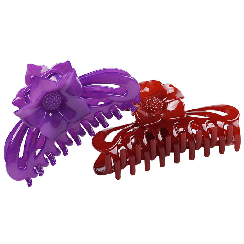 Zhuoming Japanese and Korean Style SUNFLOWER Updo Hair Claw Large Plastic Hairpin Color Headdress Boutique Wholesale Hair Accessories