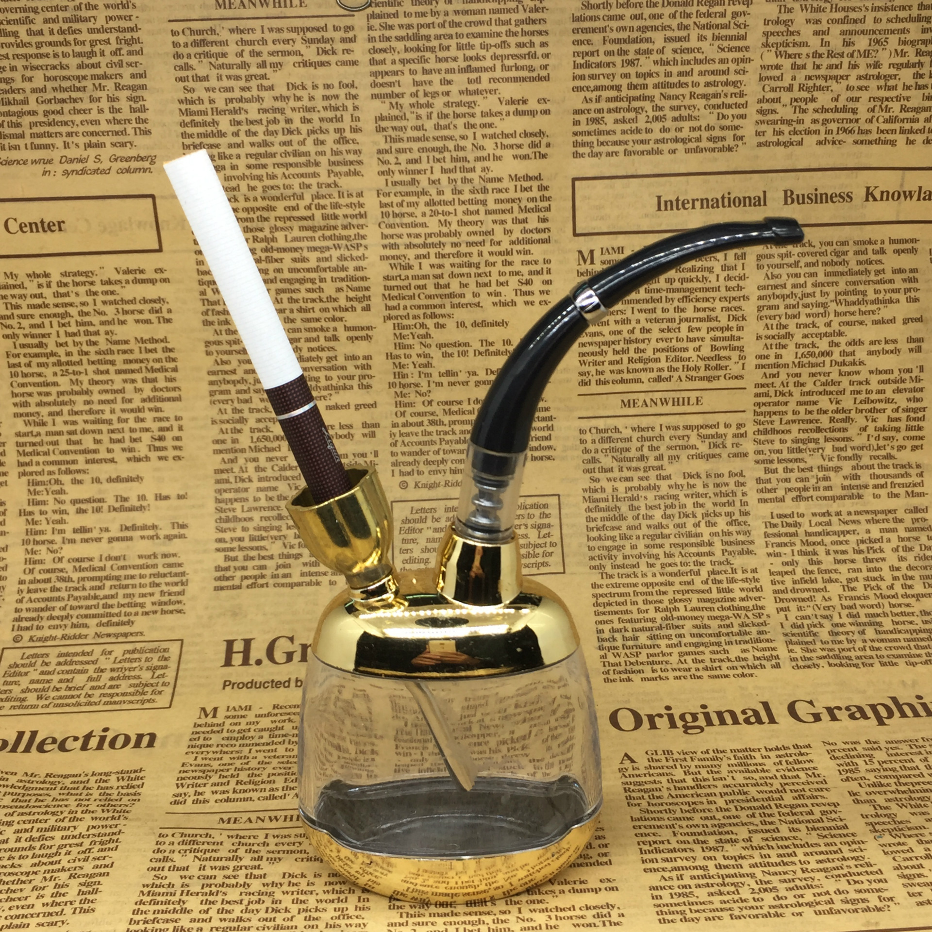 男子汉198过滤水烟壶两用烟斗个性健康烟具