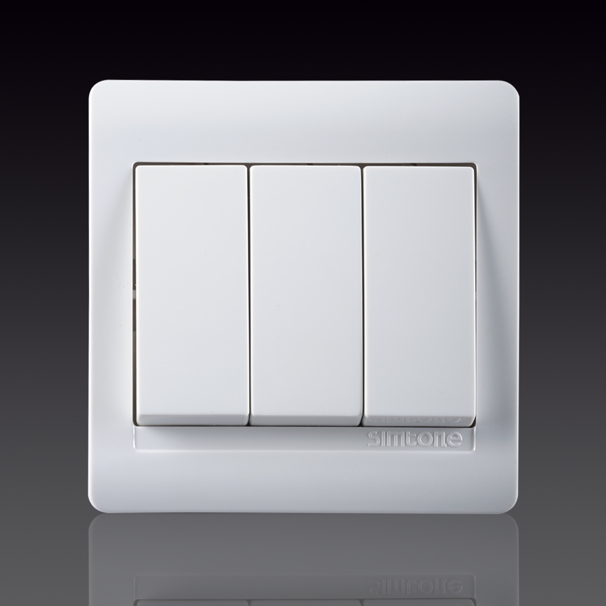 西蒙电气 50g系列开关插座 二位双控开关(两开双控) 10只装包邮