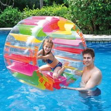 亚马逊热销充气水上滚筒儿童玩具泳池爬行球 PVC加厚充气爬桶