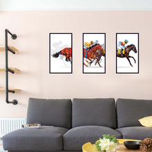 【SK9191】骑马相框装饰画 玄关床头一角沙发电视背景装饰墙贴
