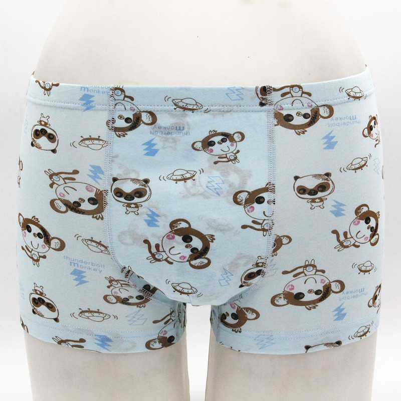 依之舍 3036 男童儿童棉平角四角裤青年透气贴身潮短内裤头