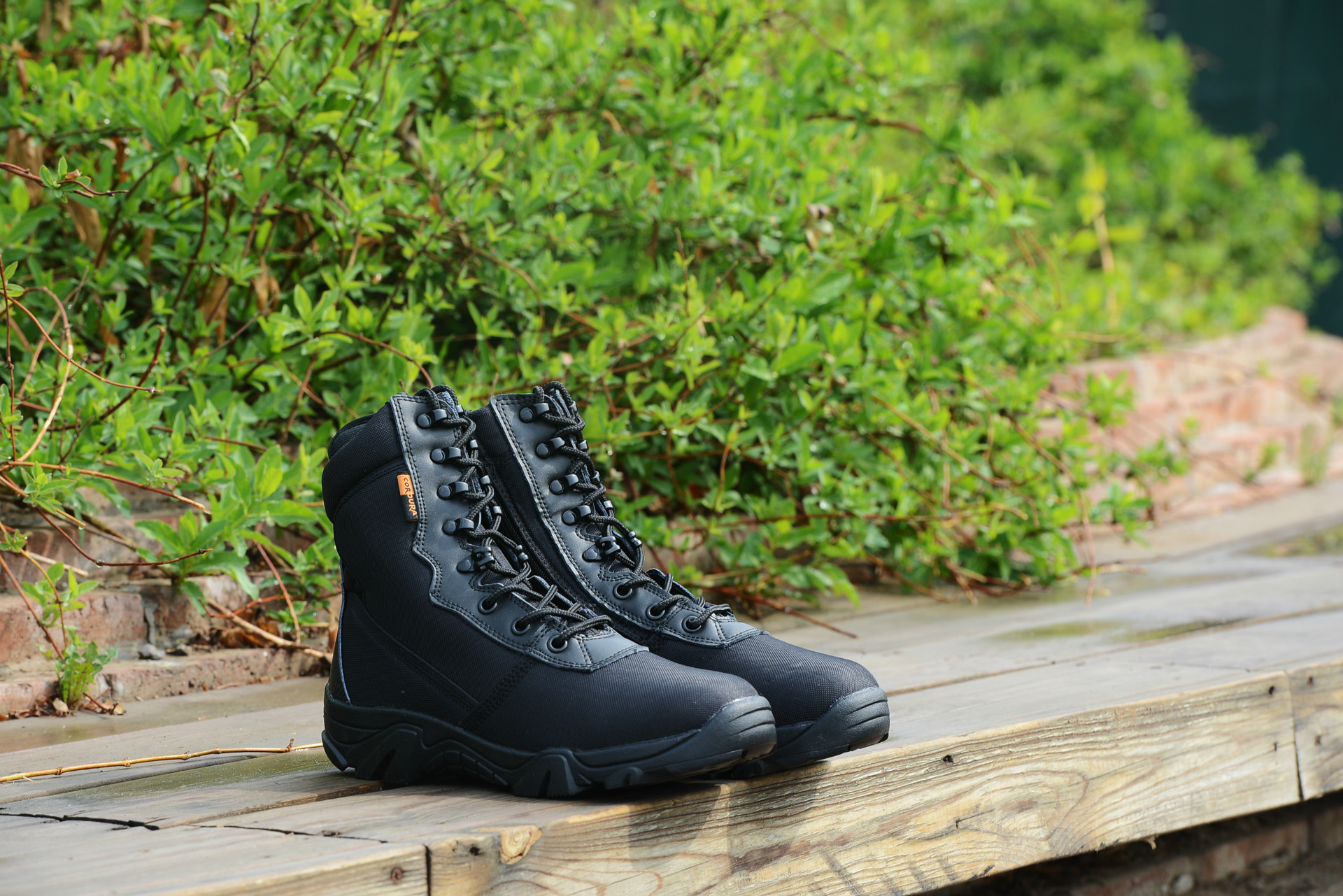 亚马逊尼龙cp迷彩特种春夏款低帮军靴沙漠战术靴