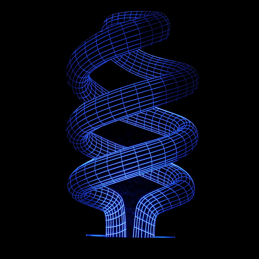 厂家led3d立体梦幻灯系列-螺旋造型 节能灯型视觉创意浪漫小夜灯