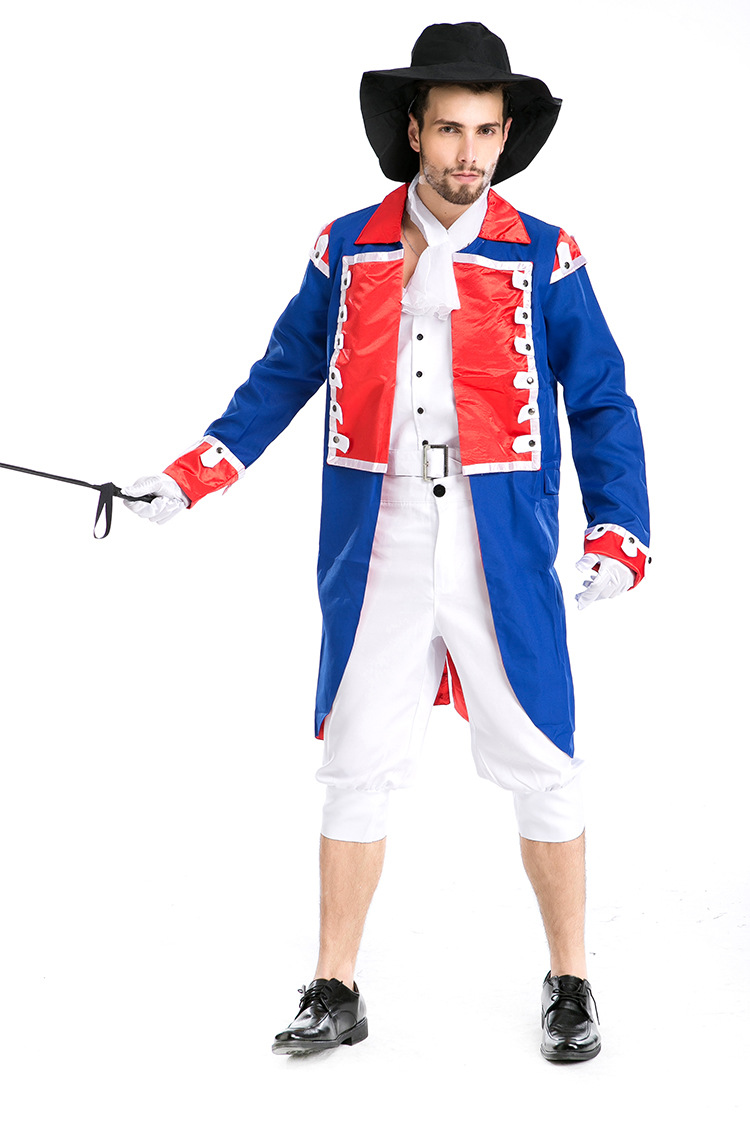 士兵服 德国军官服男装cos万圣节骑士角色扮演服装 成人男海军服