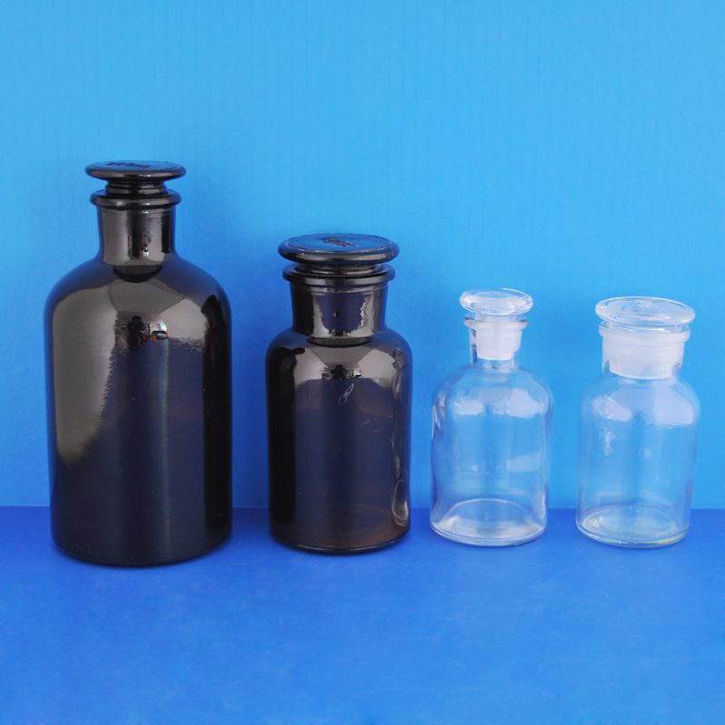 磨口试剂瓶30-1000ml玻璃广口细口瓶 大小口瓶 透明/棕色密封