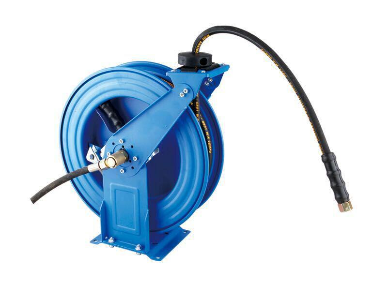 欧诺戈自动伸缩卷管器自锁高压清洗机15米高压水鼓绕管器卷管器