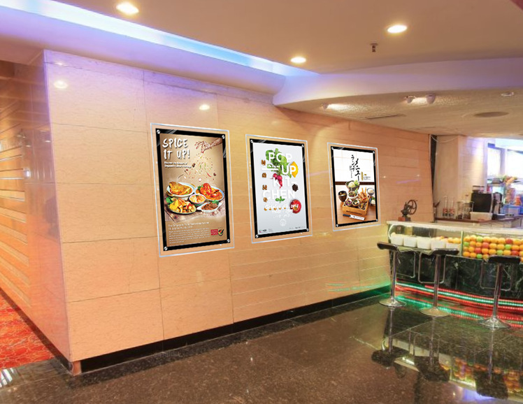 亚克力水晶灯箱a1 a2餐厅菜谱灯箱发光广告牌点菜led超薄灯箱定做