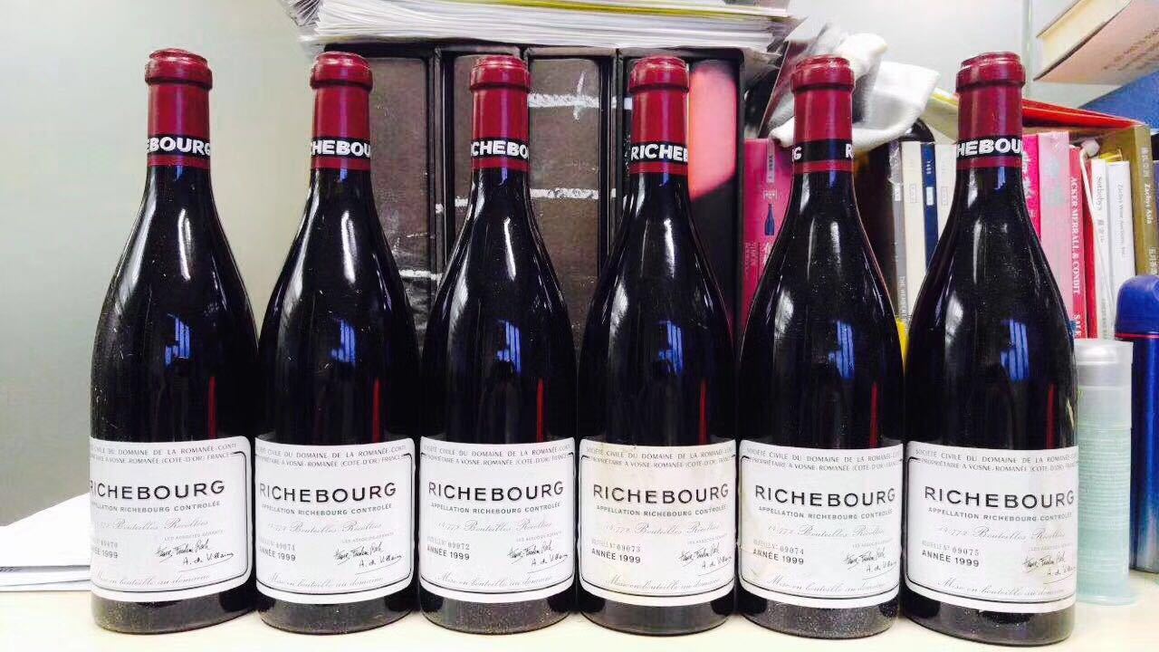 1999年罗曼尼康帝李其堡红葡萄酒la romanee-conti richebourg