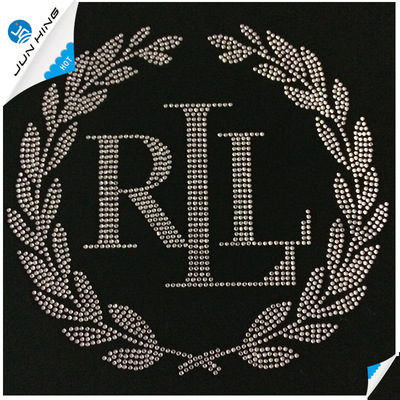 厂家定制衣服烫图烫钻 加工服装英文图案烫钻 服饰捷克钻烫图加工
