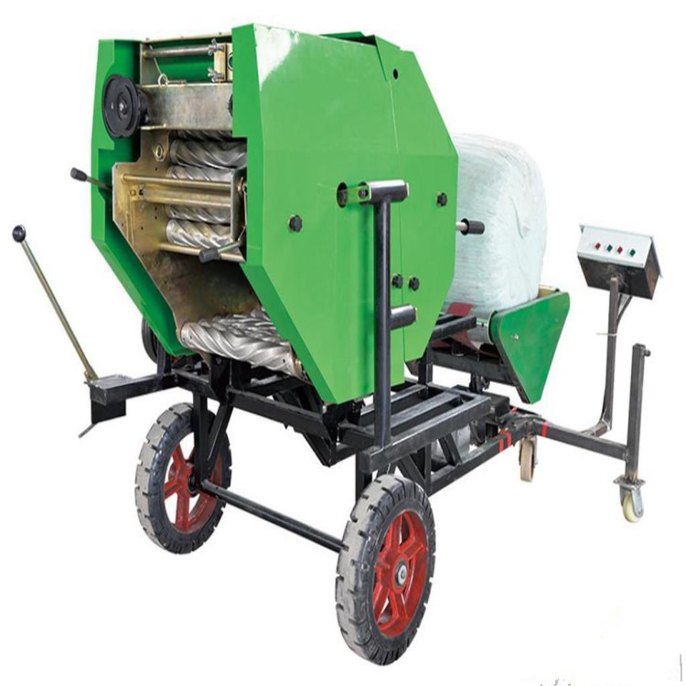 甘肃青饲料打捆包膜机报价 青储牧草打包一体机供货商