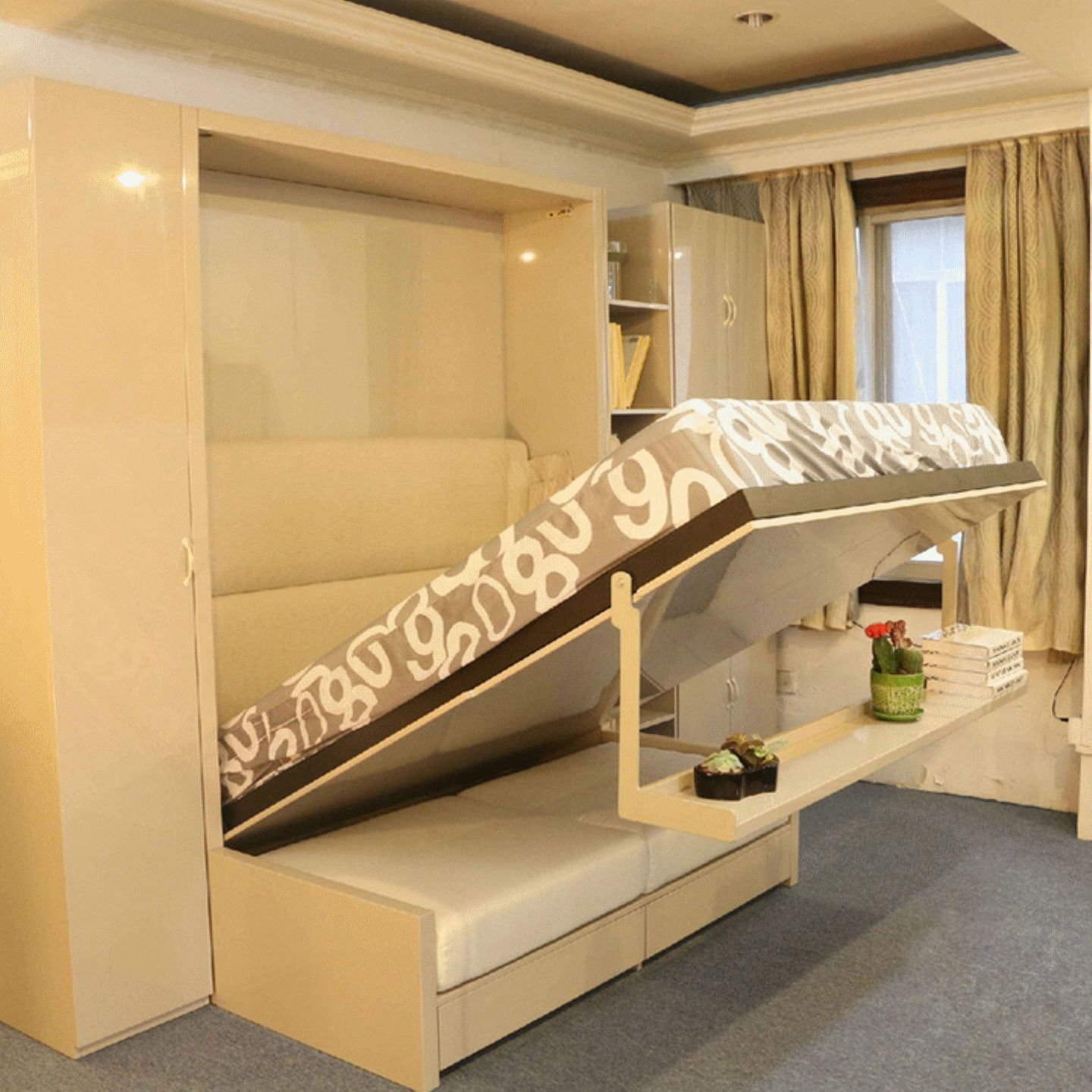 厂家直销自动电动沙发壁床隐形床多功能小户型壁床折叠床五金配件