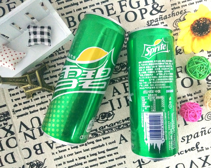 批发团购 雪碧330ml*24听整箱 加长摩登罐 汽水餐饮备用 多省包邮