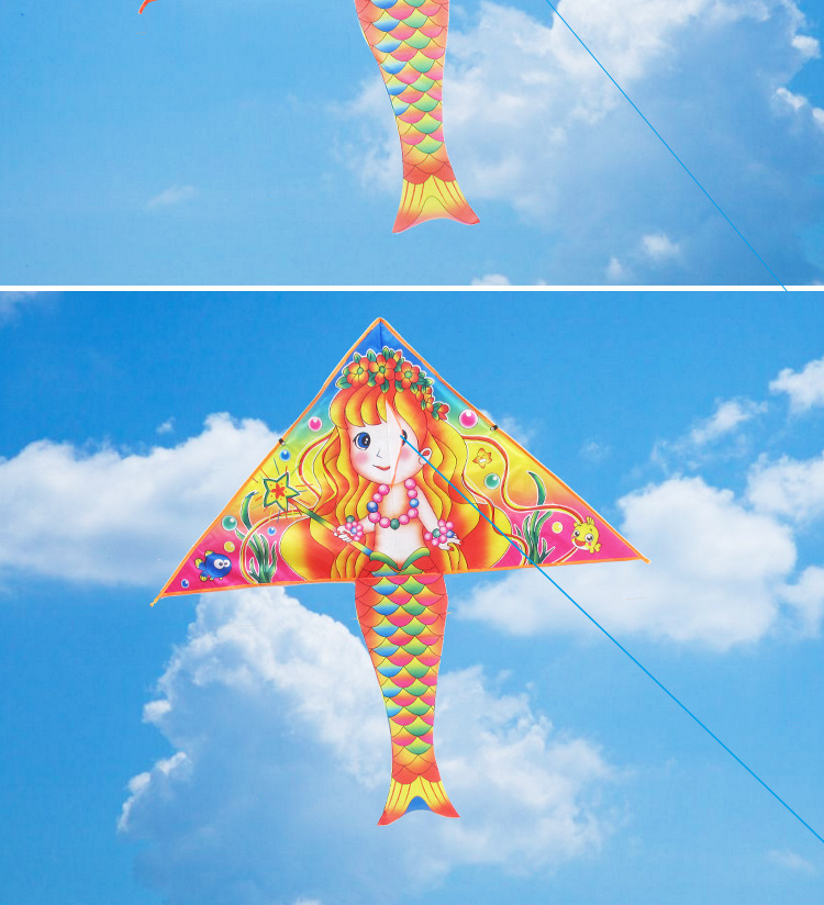 4米亮布美人鱼风筝厂家直销量大包邮