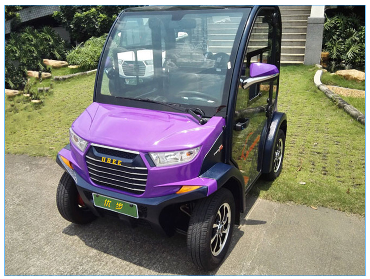 专业生产新能源电动车公园景区观光车四轮两人座电动车代步车