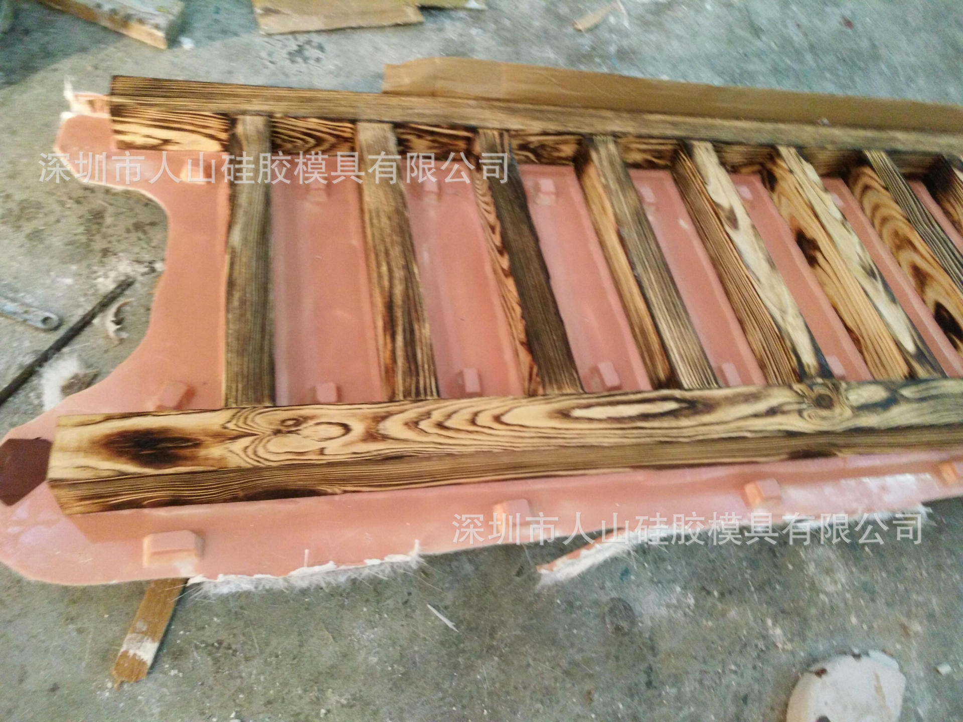 仿竹栏杆硅胶模具竹子栏杆硅胶模具竹子围栏模具 仿木艺术护栏模