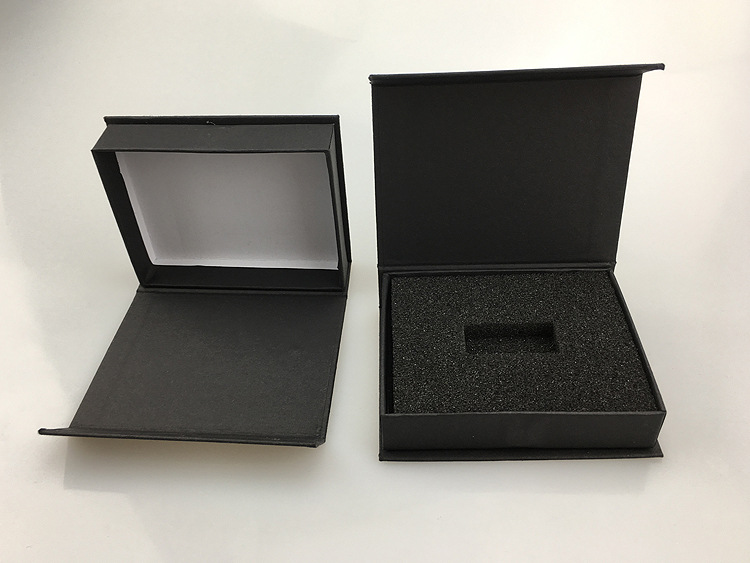 连体翻盖纸盒 首饰小饰品 u盘旋转包装盒子 厂家直销