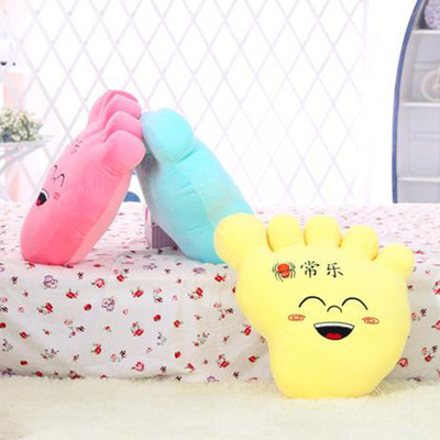新款创意毛绒玩具 可爱脚丫靠垫抱枕 送儿童可加工定制 量大从优