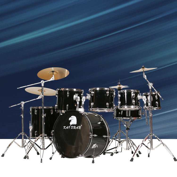 凯兴乐器行 定制成人七鼓4镲架子鼓 爵士鼓打击类乐器一件代发
